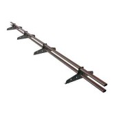 Снегозадержатель NEW овальный 40х20мм, 4 кронштейна Снегозадержатель NEW овальный 40х20мм, 4 кронштейна