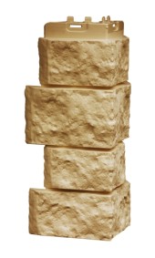 Угол панели "Дикий камень Песочный" Угол панели "Дикий камень Песочный"