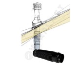 К-33 Соединительная труба для вентвыходов D110/110 мм L400 мм К-33 Соединительная труба для вентвыходов D110/110 мм L400 мм