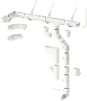Водосточная система Дёке в сборе