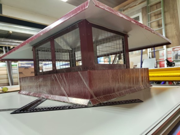 Дымник графит/вишневый/коричневый