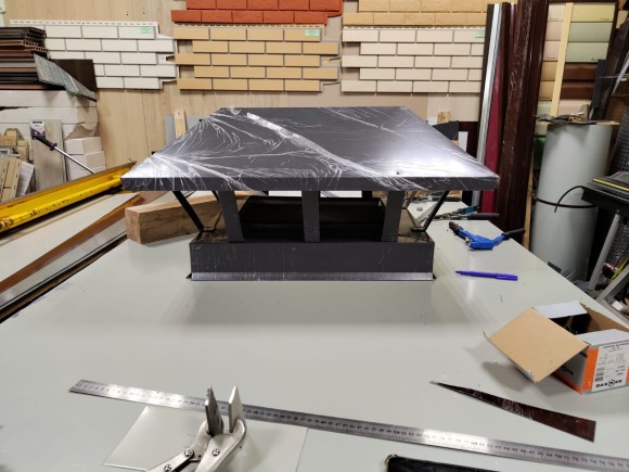 Дымник графит/вишневый/коричневый