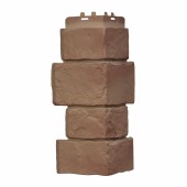 Угол фасадной панели "Крупный камень Миндаль" Угол фасадной панели "Крупный камень Миндаль"