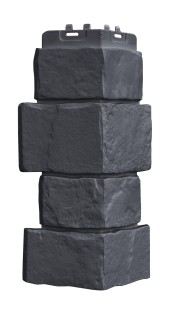 Угол фасадной панели "Крупный Камень Графит" Угол фасадной панели "Крупный Камень Графит"