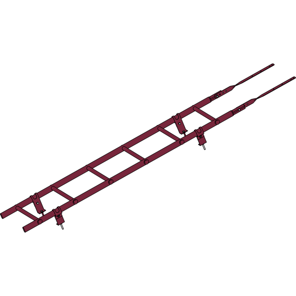 Кровельная лестница "Prestige 400 RAL 3005"