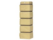 Угол фасадной панели "Кирпич Состаренный Ваниль" с изм. швом Угол фасадной панели "Кирпич Состаренный Ваниль" с изм. швом