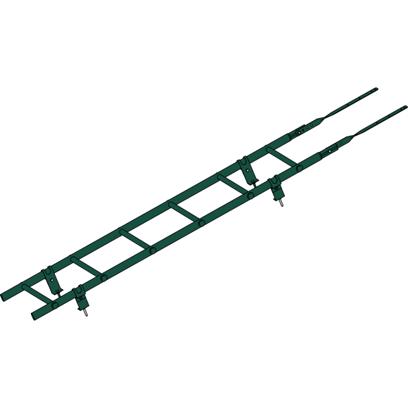 Кровельная лестница "Prestige 400 RAL 6005"