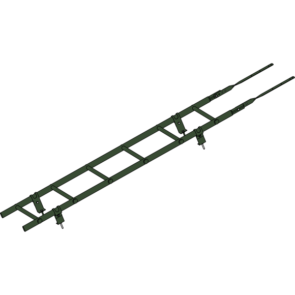 Кровельная лестница "Prestige 400 RAL 6020"