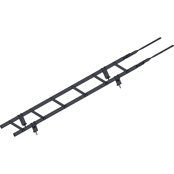 Кровельная лестница "Prestige 400 RAL 7024"
