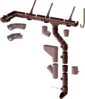 Водосточная система Дёке в сборе