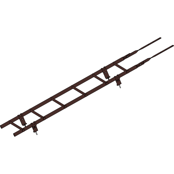 Кровельная лестница "Prestige 400 RAL 8017"