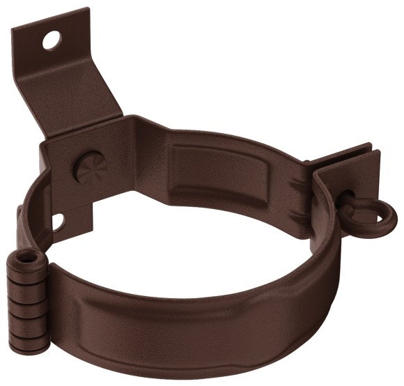 Декоративный хомут трубы под дерево