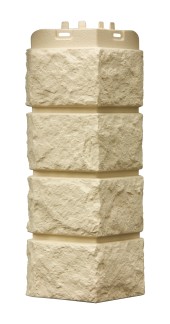 Угол фасадной панели "Колотый Камень Бежевый" Угол фасадной панели "Колотый Камень Бежевый"