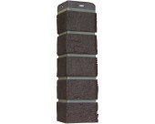 Угол фасадной панели "Кирпич Состаренный Шоколад" с изм. швом Угол фасадной панели "Кирпич Состаренный Шоколад" с изм. швом