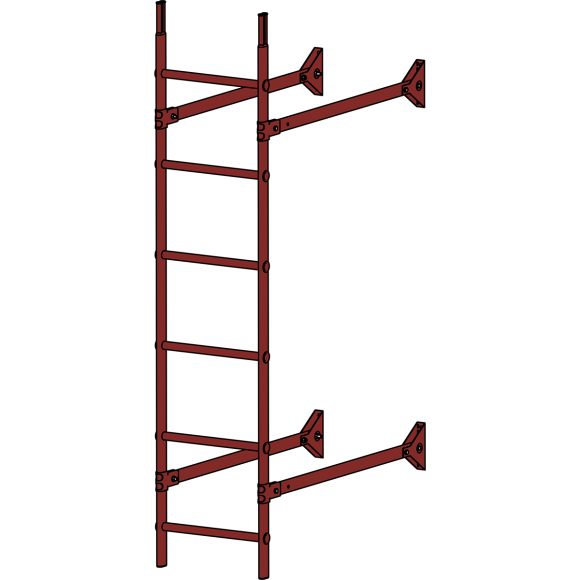 Стеновая лестница "Elite 400/1,8м" Стеновая лестница "Elite 400/1,8м"