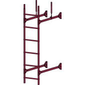 Лестница стеновая "Prestige 400 RAL 3005" Лестница стеновая "Prestige 400 RAL 3005"