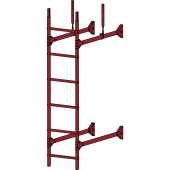 Лестница стеновая "Prestige 400 RAL 3011" Лестница стеновая "Prestige 400 RAL 3011"