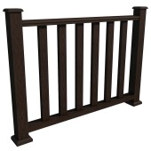 Ограждение из ДПК Woodvex Венге - Благородный цвет Ограждение из ДПК Woodvex Венге - Благородный цвет