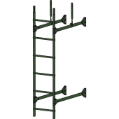 Лестница стеновая "Prestige 400 RAL 6020" Лестница стеновая "Prestige 400 RAL 6020"
