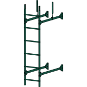 Лестница стеновая "Prestige 400 RAL 6005" Лестница стеновая "Prestige 400 RAL 6005"