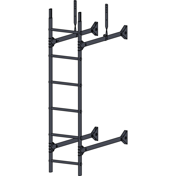 Лестница стеновая "Prestige 400 RAL 7024"