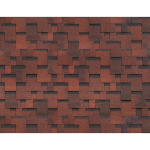 Многослойная черепица "Финский Аккорд Красный" Многослойная черепица "Финский Аккорд Красный"