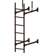 Лестница стеновая "Prestige 400 RAL 8017" Лестница стеновая "Prestige 400 RAL 8017"
