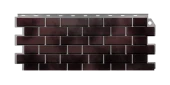 Фасадная панель "Кирпич Клинкерный 3D Коричнево-черный" Фасадная панель "Кирпич Клинкерный 3D Коричнево-черный"