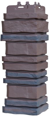 Угол фасадной панели "Сланец Орех" Угол фасадной панели "Сланец Орех"