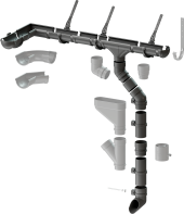 Водосточная система Дёке в сборе