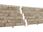 Фасадная панель "Кварцит Светло-бежевый" Фасадная панель "Кварцит Светло-бежевый"