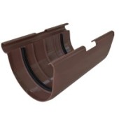 МУФТА ЖЕЛОБА ПВХ, КОРИЧНЕВЫЙ «ЭЛИТ»