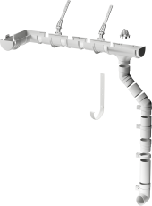 Водосточная система Дёке в сборе