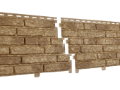 Фасадная панель "Кварцит Темно-бежевый" Фасадная панель "Кварцит Темно-бежевый"