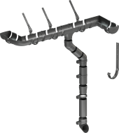 Водосточная система Деке в сборе